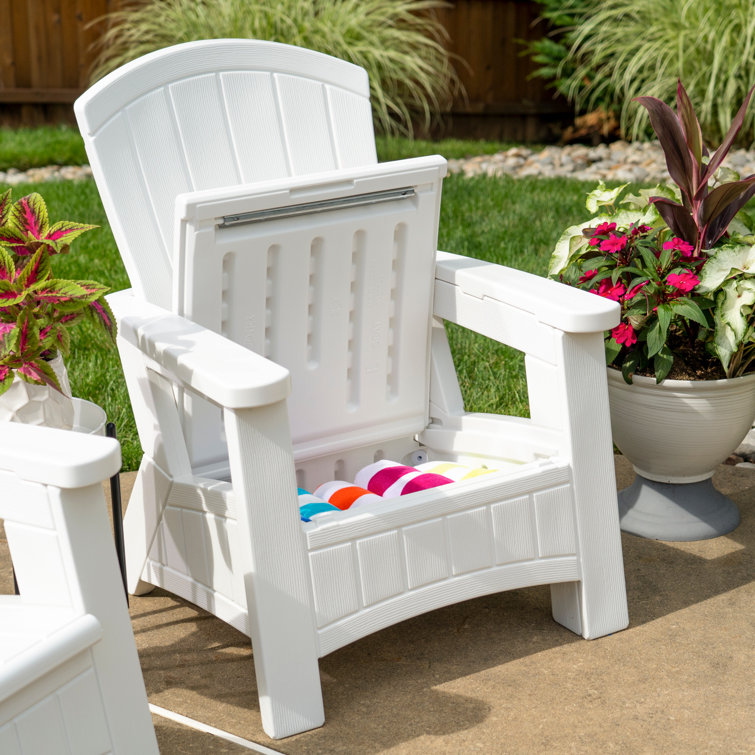 Suncast chair with discount storage